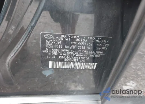 2024 Hyundai Sonata Sel из США, поврежденный, VIN KMHL64JAXRA410656